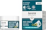 lavera Anti Falten Nachtcreme Q10 - Basis sensitiv - Feuchtigkeit & Pflege - Anti Aging Nachtpflege - Creme pflegt & strafft die Haut - vegan - Bio - Naturkosmetik - Gesichtscreme mit Jojoba (1x50ml)