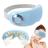 Augenmassagegerät mit Dampfkompresse,Elektrisches Augenmassagegerät mit Wärme, Bluetooth Musik,Eye massager Elektrische mit 5 Modi Augenringen und trockenen Augen, Präsent