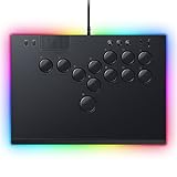 Razer Kitsune - Optischer All-Button-Arcade-Controller für PS5 und PC (Layout mit 4 präzisen Bewegungstasten, Flache lineare optische Switches von Razer, Dünnes, portables Gehäuse) Schwarz