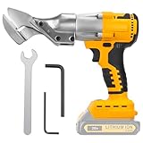 Bürstenlose Lithium-Metallschere für Dewalt 20v Akku, 360° drehbarer Kopf, max. Scherstärke von Aluminiumblech 1,8mm für Bleche, Teppiche, Leder, Metall (gerade und gebogen) (Akku nicht im Lieferumfan