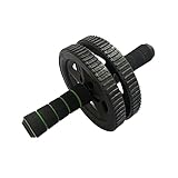 SKISUNO Bauchrad mit Rutschfestem Doppelräder für Effektives Bauchmuskeltraining Robust und Langlebig für Fitness