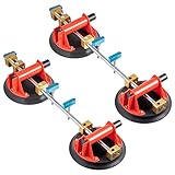 Steinnaht Setter 2 PCS 8 'Leveling Foining Stone Ratcheting Seat Setter Tool Zuverlässige Saugnäpfe einstellbare Knopfkonstruktion,Effiziente Ausrüstung