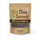 NATURACEREAL ® Bio Chia Samen 1000 g - Reformhaus Qualität