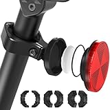 SUPMEGA AirTag Fahrradhalterung, Versteckter AirTag-Fahrradreflektor mit Metallhalterung, Diebstahlsicheres GPS-Tracker-Zubehör Wasserdichter AirTag-Halter für Fahrräder, E-Bikes und Roller