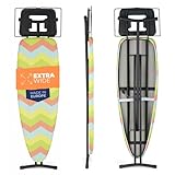 Bügelbrett klappbares Dampfbügelstation Groß bügeltisch Dampfbügelbrett Stabil Bügelbretter Ironing Board - 120x40 cm - Made in E.U