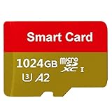 Micro-SD-Karte, 1 TB, Speicherkarte, 1024 GB, TF-Karte mit Adapter, Klasse 10, High-Speed-Micro-Karte für Android-Telefone/PC/Computer/Kamera