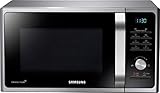 Samsung MS2BF303TAS/EG Mikrowelle, 1000 W, 28 ℓ Garraum (Extra groß), 51,2 cm Breite, Power Defrost, 26 Automatikprogramme, Silber