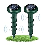 Katzenschreck Für Garten,Solar Maulwurf Vertreiber Testsieger,Ultraschall 7 Farbige Beleuchtung Maulwurfschreck 3 Modus,Ip65 Wasserdicht Katzenschreck Tiervertreiber,Für Bvögel, Waschbären,Hunde