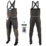 Fishing Waders, Breathable Stocking Foot Waterproof Wader, Angelbekleidung Fliegenfischen Erschwingliche… (L)