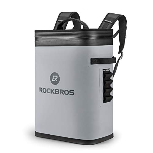 ROCKBROS Kühltasche Rucksack 20L (36-Cans) Picknicktasche Isolierte Kühlbox Wasserdicht Kühler Haltbar für Outdoor, Camping, Angeln, Picknick, Reise