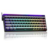 AULA Hero 68 Gaming Tastatur Mechanisch,Hall Effect Magnetic Switch,0.01mm Einstellbare Betätigung Rapid Trigger,8K Polling Rate,Seitlich Graviert,60% RGB Tastatur mit Kabel,QWERTY (Schwarz)