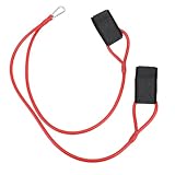 Luqeeg Suspensionstrainer, Sling Trainer Fitness -Training Band, Elastisches Fitnessband für Fitnessstudio -Training, Soft Latex Arm Krafttraining für Heimtraining und Fitness (Rot)