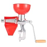 Tomatenpresse, Manuelle Fruchtsaftpresse Obst Tomaten Juicer Aluminiumlegierung Dicker manueller Entsafter Mit Schraubzwinge zur Tischmontage,27 x 34 x 22 cm