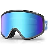 Findway Kinder Skibrille, Snowboard Brille für Brillenträger, OTG, UV-Schutz Kompatibler Helm, Anti Fog Kinderskibrille Ski Goggles für Skifahren/Skaten/Schneemobil, Für Junior Teenager 3~14 Jahre
