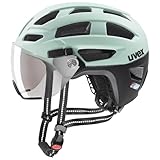 uvex Finale Visor - sicherer Fahrradhelm für Damen und Herren - individuelle Größenanpassung - 100% UVA-, B, C Schutz - Jade-Black matt - 56-61 cm