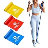 Fitnessbänder Set, UOROMI Widerstandsbänder geeignet für Physiotherapie, Yoga, Pilates, Reha und Heimtraining, Übungsbänder mit verschiedenen Stärken, Gymnastikband für Männer Frauen