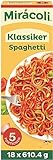 Miracoli Fertiggerichte Klassiker Spaghetti, 5 Portionen, 18 Packungen (18 x 610,4g)