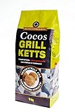 24kg Cocos Premium Grillbriketts aus Kokosschalen „Made IN Germany“ Kohle Holzkohle für Kugel-& Holzkohlegrill ideal für Dutch Oven Smoker Briketts Grill Kohle