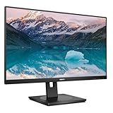 PHILIPS 242S9JML - 24 Zoll Full HD Monitor, höhenverstellbar, Laustprecher (1920x1080, 75 Hz, VGA, DVI, HDMI, DisplayPort, USB Hub) schwarz