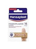 Hansaplast Elastic Fingerstrips Pflaster (16 Strips), extra lange Wundpflaster speziell für Wunden an den Fingern, flexible und atmungsaktive Fingerpflaster