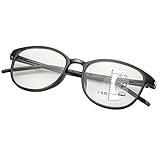 FDJZXW Multifokale Brille, Smart Focus Brille, Progressive Lesebrille, Schwarz, +1.5 Dioptrien