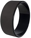 BalanceFrom Signature Fitness Yoga Rad zum Dehnen Dharma Yoga Requisiten Rad, Bequeme Unterstützung für Yoga Posen und Rückbeugen, Schwarz