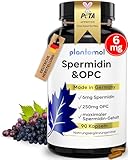 Spermidin Kapseln hochdosiert mit OPC Traubenkern-Extrakt und Spermidin 6mg - einzigartige Kombination aus Spermidine & OPC Kapseln - 3 Monatsvorrat