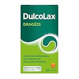 DulcoLax Dragées gegen Verstopfung | 20 Stk | Abführmittel bei Verstopfung mit Bisacodyl | Befreien planbar am nächsten Morgen | Gut verträglich | Wirken nach ca. 6-12 Stunden | Kein Gewöhnungseffekt