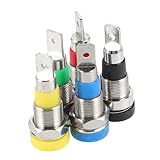 DOITOOL 5st Bananenstecker-buchse Bananen-audiostecker Audio-Klinkenstecker Kleine Stecker Nützliche Bananenstecker Stecker Für Lautsprecherkabel Bananenstecker Ersetzen Metall