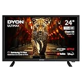 DYON ULTIMAX 24H-TI-W - 24 Zoll (60 cm) HD Smart TV mit Tizen OS, Triple Tuner (DVB-C/-S2/-T2), Samsung Smart Hub, Prime Video, Netflix, Disney+ [2025]