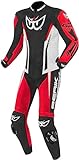 Berik Monza 1-Teiler Motorrad Lederkombi (Black/Red/White,54)