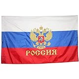 Tianbi 90 x 150 cm Russland-Flagge, Russland-Flagge, Russland-Flagge, Banner, Polyester-Flagge, Banner für Büro, Aktivität, Festival, Heimdekoration