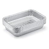 Weber 6415 Tropfschalen, 1er Pack (1x10 Stück), Silber