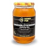 Echt Lindenblüten-Honig im Honigglas 1,2 KG Bienenhonig Naturprodukt ohne Zusatz