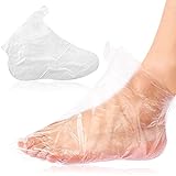 100 Stück Clear Plastic Einwegstiefel Paraffin Bad Liner Fussmaske für die Fußpediküre Hot Spa Wax Treatment Fußabdeckungen Taschen Paraffin Fußmaske Socken