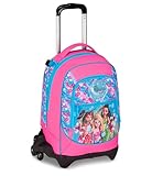 Seven Mermaid Magic Schultrolley Jack mit 3 Rädern, Fuchsia, Rucksack mit abnehmbarem Trolley von 33 Liter, für Grund- und Mittelschule, Mädchen, fuchsia, Taglia unica, Casual