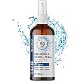 1x 100ml Kolloidales Silber Spray (40 ppm) in Braunglasflasche – Sprühflasche | Silberwasser | Reinstwasser
