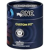 MyONE Custom Fit Snug Sized Condoms | Tailored Width & Length | Max Pleasure | Triple Tested Softer Latex | Lubricated | Nontoxic, Vegan, Non-GMO | 45E: Width 45 mm (45), Length 144 mm (E)