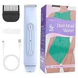 Bikintrimmer Für Frauen,Wasserfester Intimrasierer | Tragbarer Akku Rasierer Mit Doppelkopf Für Zuhause Unterwegs Achseln Intimbereich Bikini