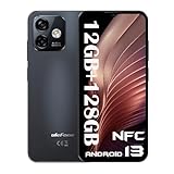 Ulefone Note 16 Pro NFC 12GB+128GB Android 13 Handy ohne vertrag 50MP Kamera 6,52' Octa Core Smartphone ohne vertrag 4400mAh Dual SIM Simlockfreie Handy GPS OTG Schwarz