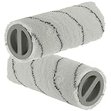 Qualtex Waschbares Doppelrollen-Set für Kärcher FC3 schnurlose FC3 Premium schnurlose FC5 FC5 schnurlose Premium schnurlose Nass- und Trockenbodenstaubsauger
