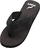 NORTY Zehentrenner für Damen – Schuhe für den Sommer – bequeme Sandalen – Damen-Flip-Flops – fällt Einheitsgröße klein aus, Schwarz, 39.5 EU
