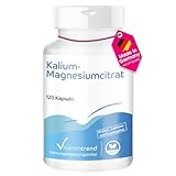 Kalium- Magnesiumcitrat - mit 900mg Kalium und 240mg Magnesium pro Tagesdosis - 120 Kapseln - hochdosiert - vegan - bioverfügbare Supplements aus Deutschland | Vitamintrend