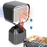 Tragbare Abzugshaube,Mini Dunstabzugshaube mit 2-Gang Abluftventilator,Abnehmbarer Aluminiumfilter, Ölauffangbecher.Tischhaube Mobile Dunstabzug Küchenentlüftung für BBQ,Kochen,Hot Pot (DunkelGrau)