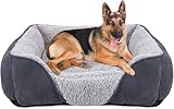 JOEJOY Hundebett Grosse Hunde Hundekorb Waschbar - Hundebett Waschbar Flauschig, rutschfest HundeköRbchen Hundebetten, Bequem Anti Stress Hundebett XXL für Große Hunde und Katzen, 106x80x23cm