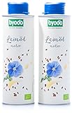 Byodo Natives Leinöl, 2er Pack (2 x 250 ml Dose) - Bio