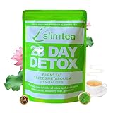 28 Tage Detox Tee Zum Abnehmen - Entgiftungstee Mit Lotusblatt, Cassia-Samen, Moringa, Maulbeerblatt & Grüntee - Natural Diet Slim Abnehmen Tee, Stoffwechsel Boost & Verdauungsunterstützung