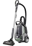 AEG VX9-2-ÖKO Staubsauger mit Beutel (70% Recyclingmaterial, inkl. Zusatzdüsen, 12 m, 700 Watt (max.), nur 65 dB(A), 5 l Staubbeutelvolumen, waschbarer Filter, neue technische Version, schwarz/grün)