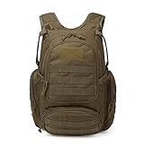 Mardingtop Tagesrucksäcke 25L Daypack mit Mehrfachtasche Causal Travel Rucksack für Städtetrips und Rad (Khaki)