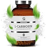 QIDOSHA® L-Carnosin Kapseln hochdosiert, 120 Kapseln im Apothekerglas, 500mg/Kapsel, vegan, laborgeprueft, deutsche Fertigung